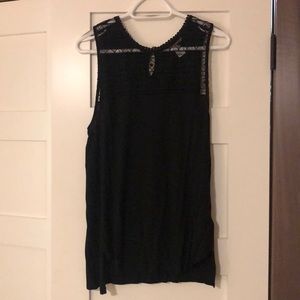 Black lace tank top